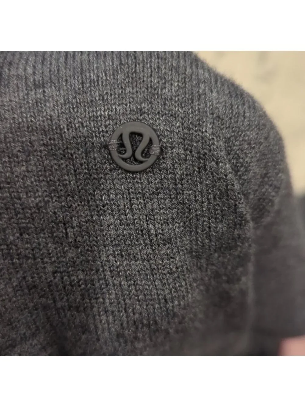 Lululemon Back to Balance Long Sleeve Sweater Heathered Graphite Grey